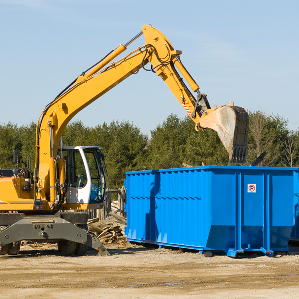 what size residential dumpster rentals are available in Seneca